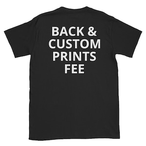 Back and Customization Fee