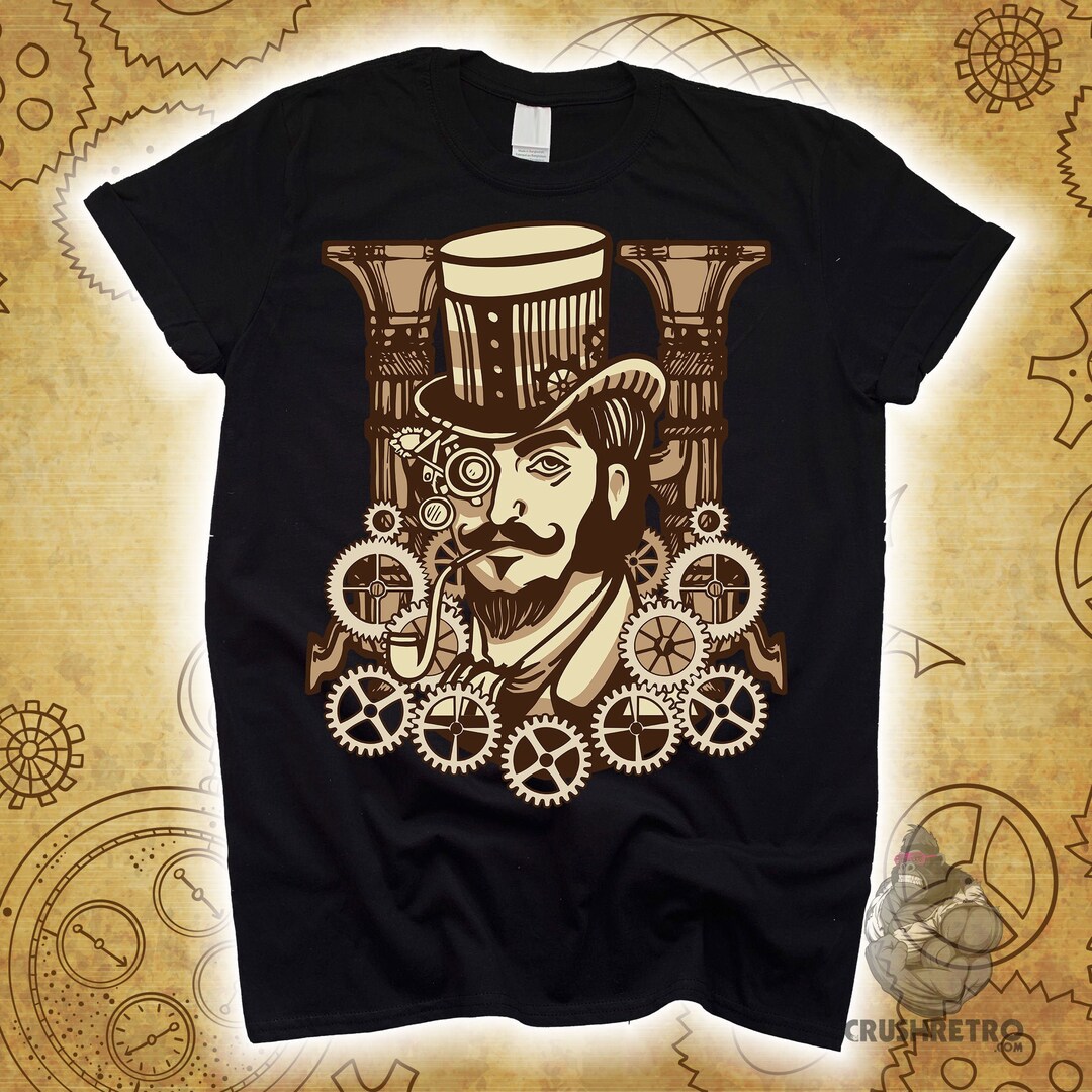 Detective Steampunk Shirt for Kids Women Men, Sci-fit T-shirt, Steam ...