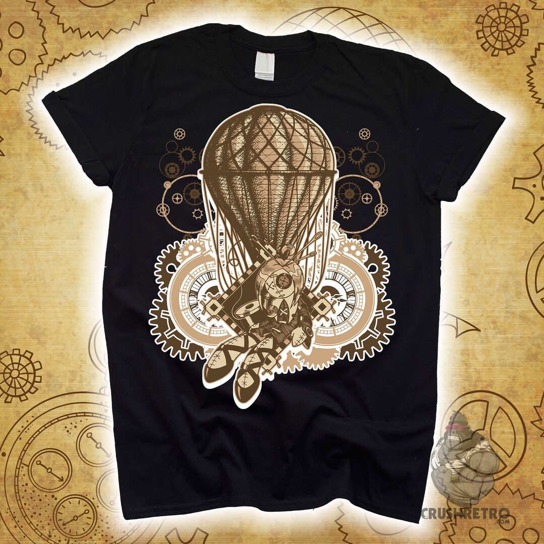 3D Printed T-Shirt Steampunk Gal UK Size 10-14 main image 0