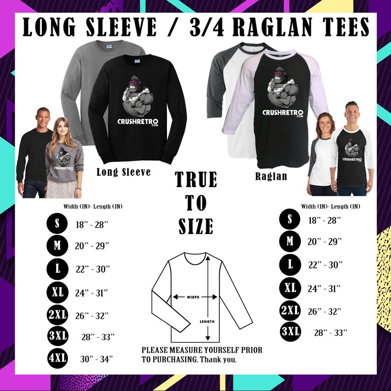 Pu&ograve; includere: Immagine con magliette a maniche lunghe e raglan 3/4. Le magliette a maniche lunghe sono nere, grigie e una felpa grigia. Le magliette raglan sono bianche con maniche nere o grigie. Taglie dalla S alla 4XL.