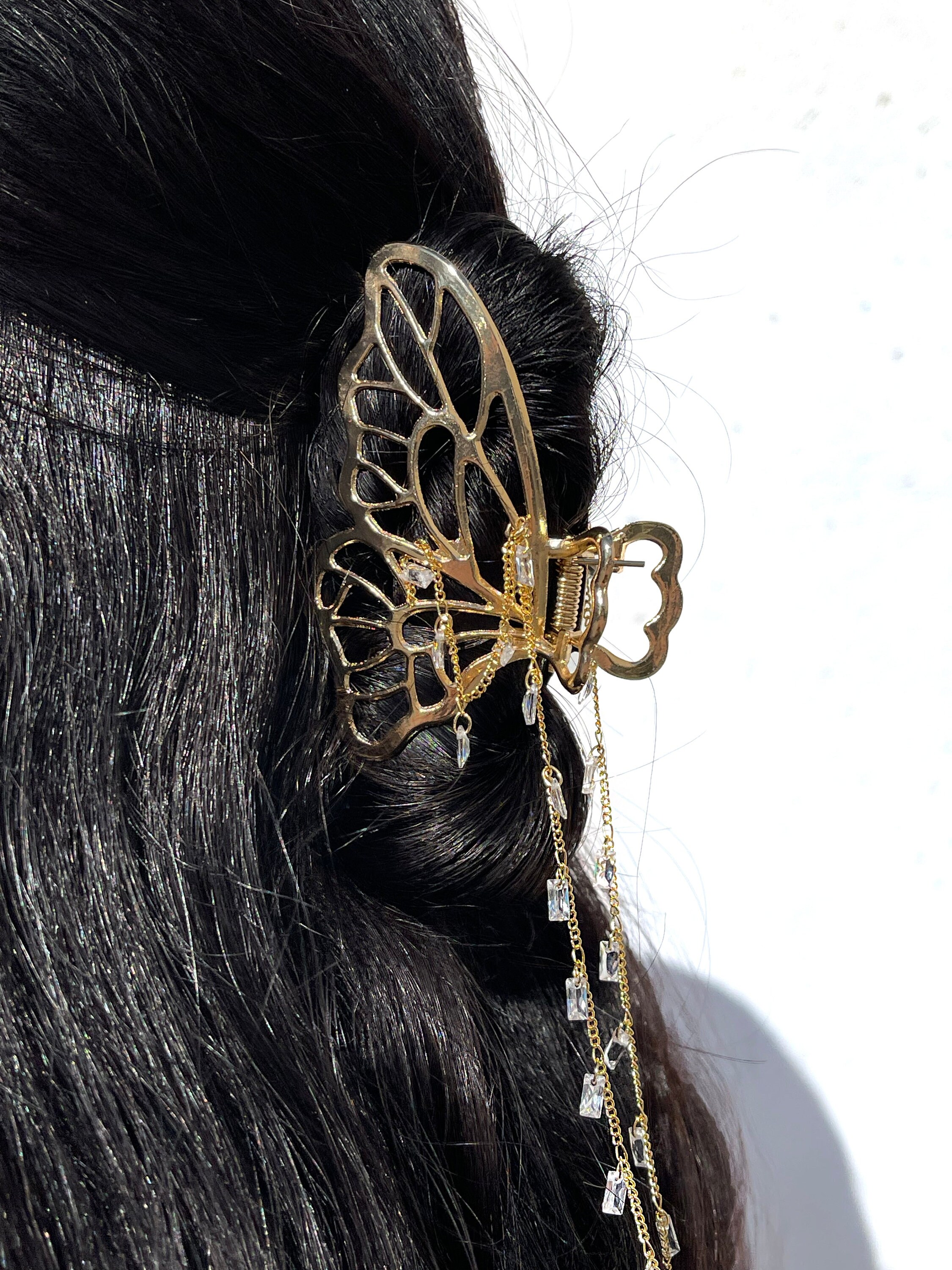 Chain Hair Clip - Etsy Chain Hair Clip - Etsy
