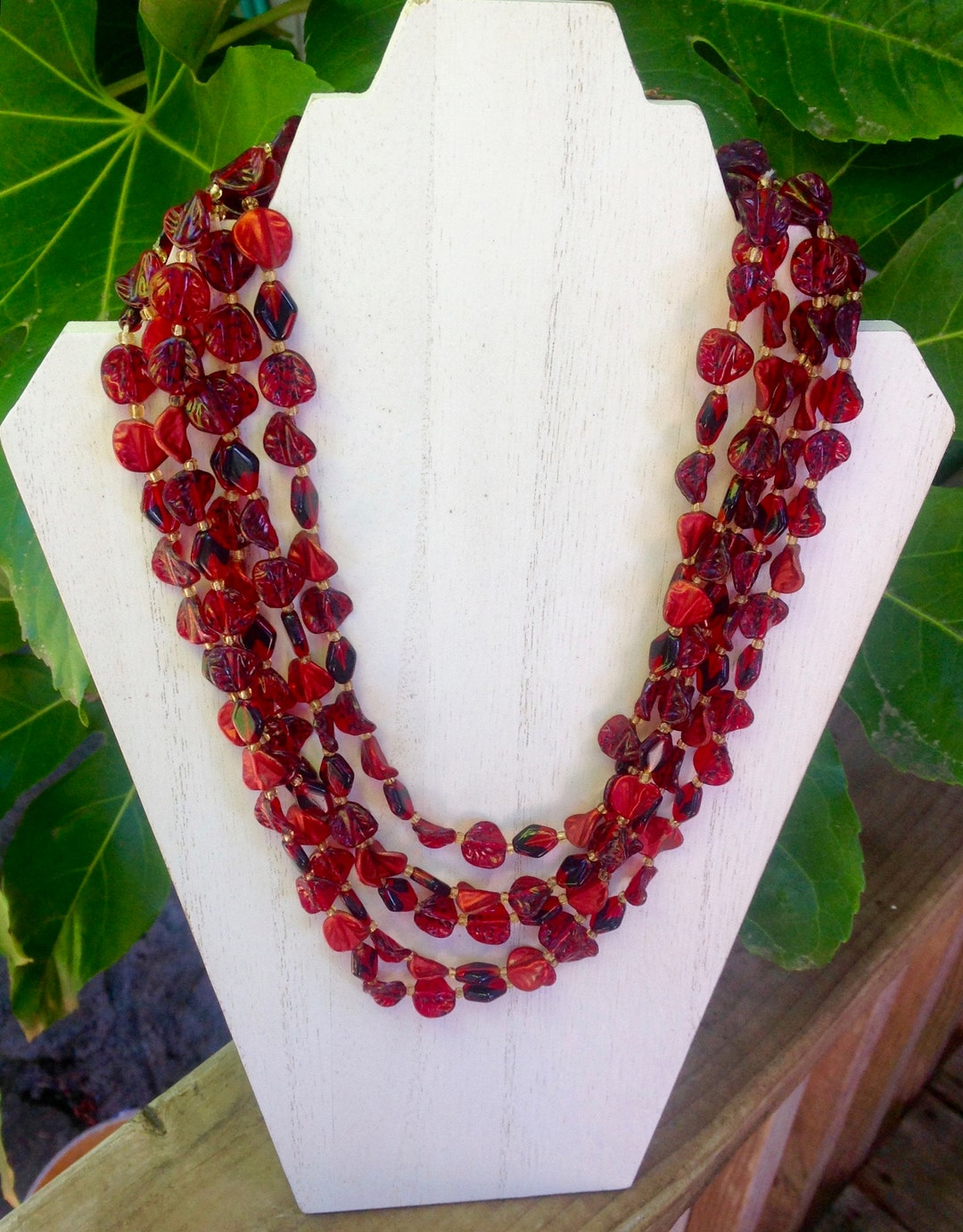 Verglas Vintage Lucite Necklace