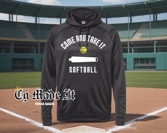 Come and Take It Softball Performance-hoodie