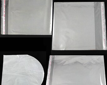 50 100 300 PCS CD DVD R Disc Box Protection Holder Storage Plastic Wrap Sleeves Bags Clear