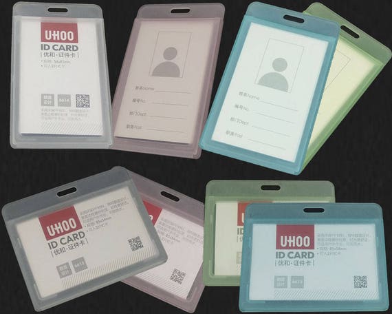10 piezas de plástico blando transparente fundas para tarjetas de crédito a Cw