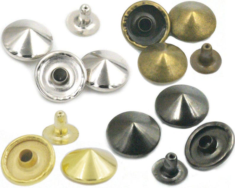 100 Sets Tip Head Rivet Button Cap Stud Rapid Leather Craft Etsy