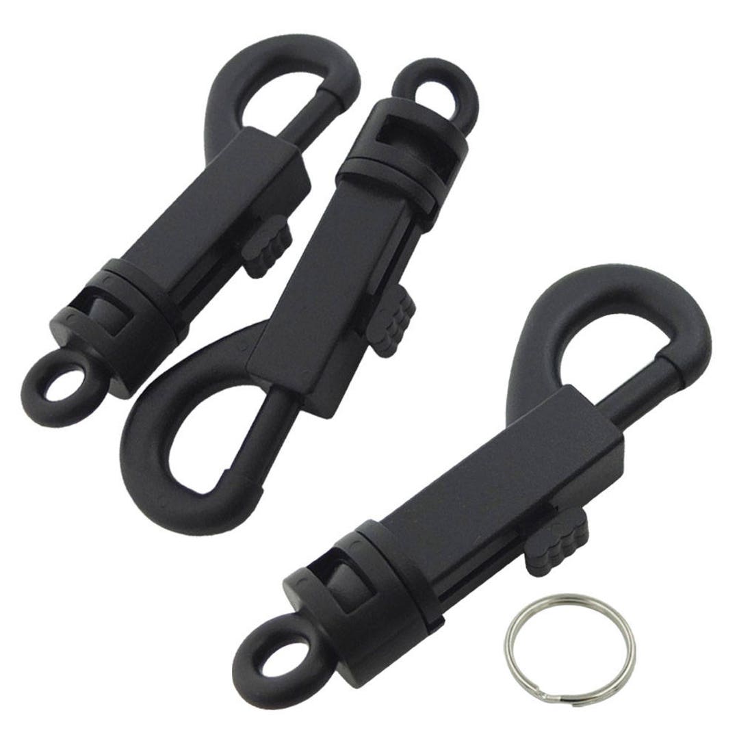 10 Pcs Plastic Swivel Clip Snap Hook Trigger Keychain Key