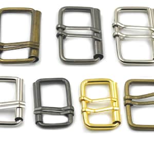 2 5 10 25 Pcs 38mm 1.5" 50mm 2" Metal Double Prong Roller Buckles Belt Strap Bag Clasp Strap Fabric Craft