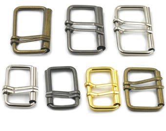 2 5 10 25 Pcs 38mm 1.5" 50mm 2" Metal Double Prong Roller Buckles Belt Strap Bag Clasp Strap Fabric Craft