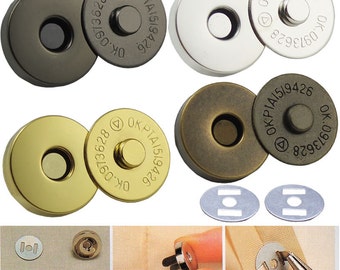 Magnetic Purse Snap Clasps (18mm) - 20 Sets Handbag Closures