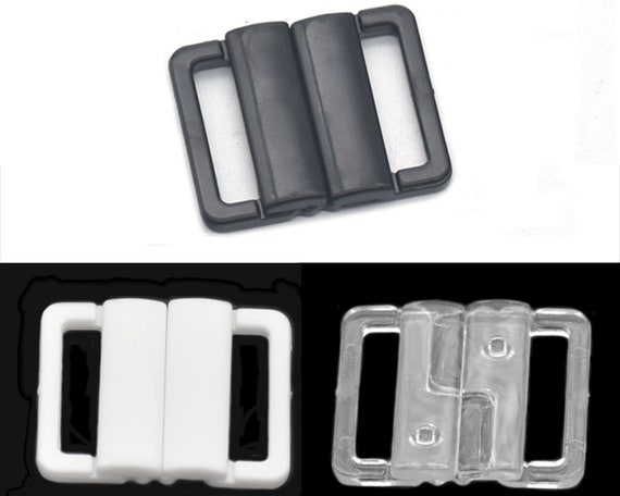10 Paar 14mm BH Clip Kunststoff Bikini Bademode Schnalle Gurtverschluss