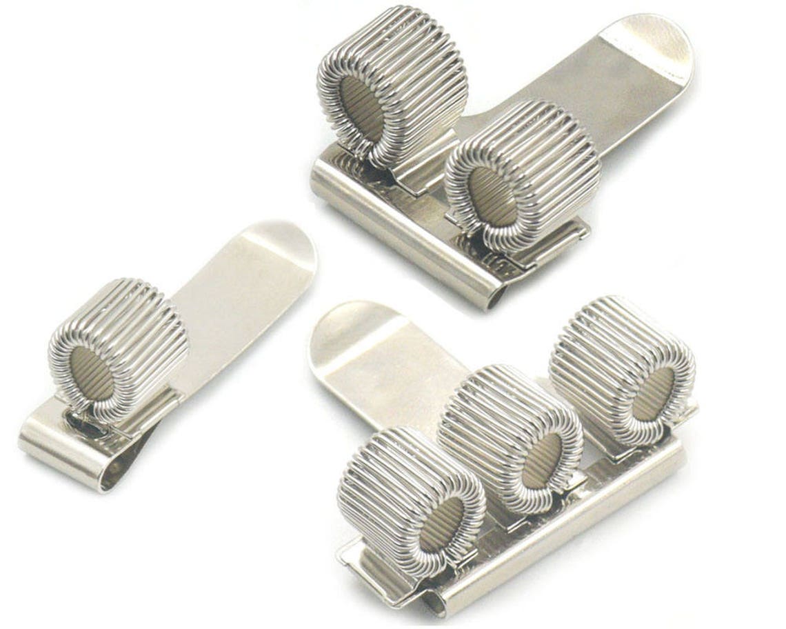 1 2 5 10 Pcs One Two Three Stainless Pen Holder Clip With Etsy