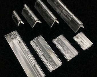 Acrylic Plastic Folding Hinges Plexiglass Cabinet Hinges Doors Window Furniture