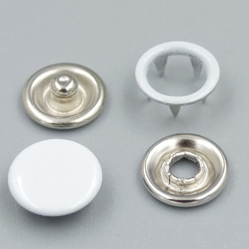 100 Sets 3/8 9.5mm Open Ring No Sew Snaps Fasteners Etsy