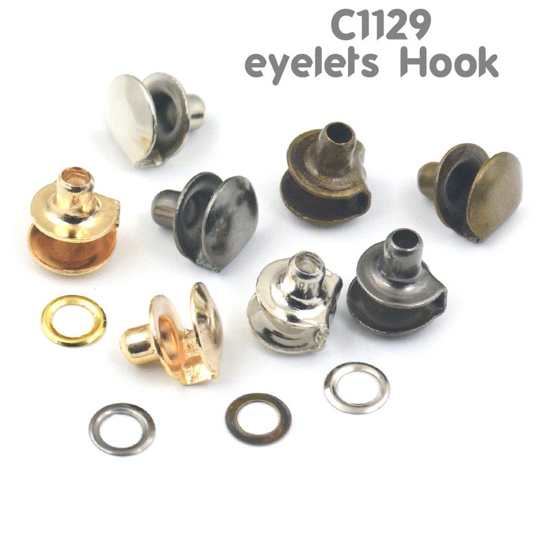 10/25/60/100 Sets 10mm 3/8 Brass Boots Hook Eyelet Etsy