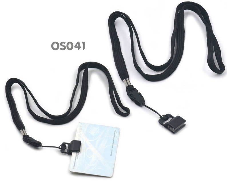 Gripper ID Badge Card Holder Plastic Black Clamp for Lanyards Etsy