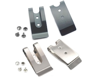 2/5/10/20/50 Sets Metal 54x25mm Holster Sheath Belt Clip Clasp Spring Buckle Hook Double Holes C1236
