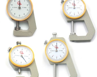Leathercraft Tools Thickness Gauge Tester Leather Craft measuring 0-10mm 0-20mm Flat Tip