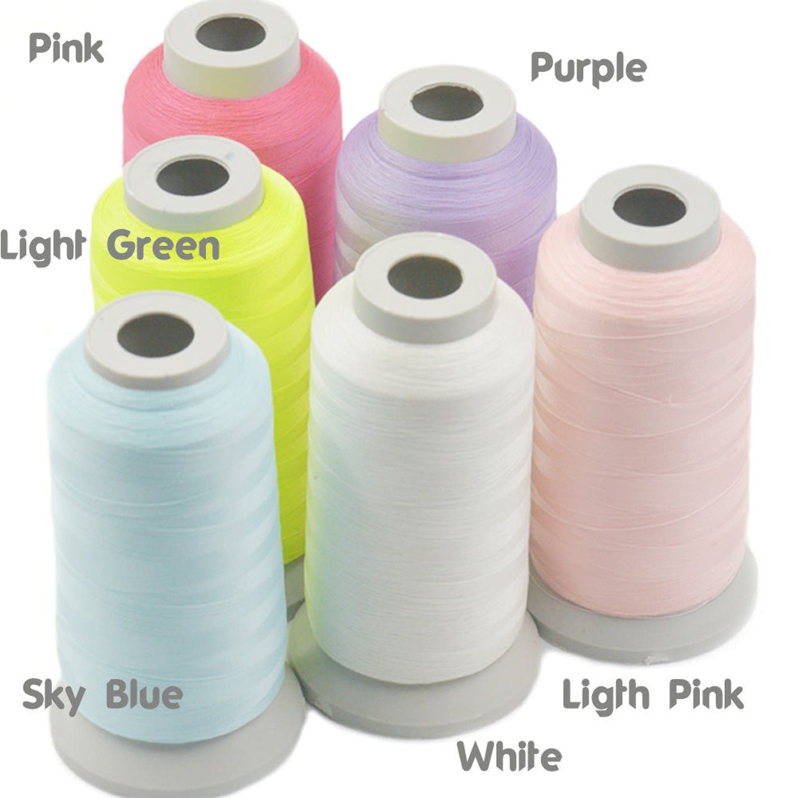 1 Pc 3000 Yards Glow in the Dark Machine Embroidery Thread Sewing 150D ...