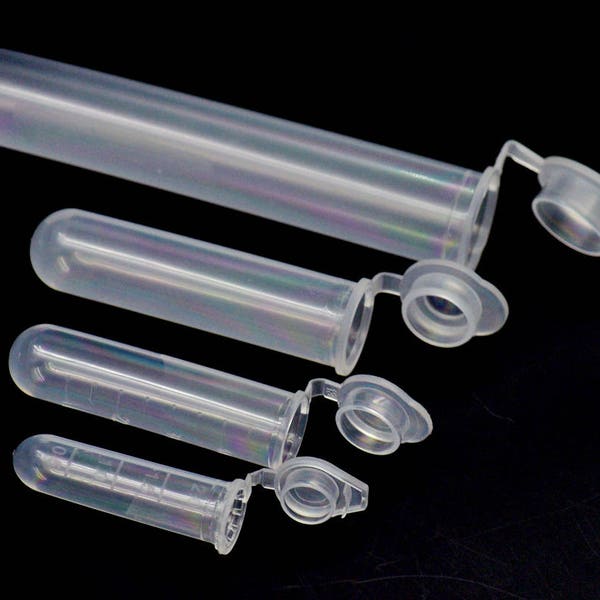 20 50 100 200 pcs 2ml 5ml 7ml 15ml 15ml Polypropylène Centrifuge Tubes Plastique Clair Flacon Échantillon Expérience Parfum Perles