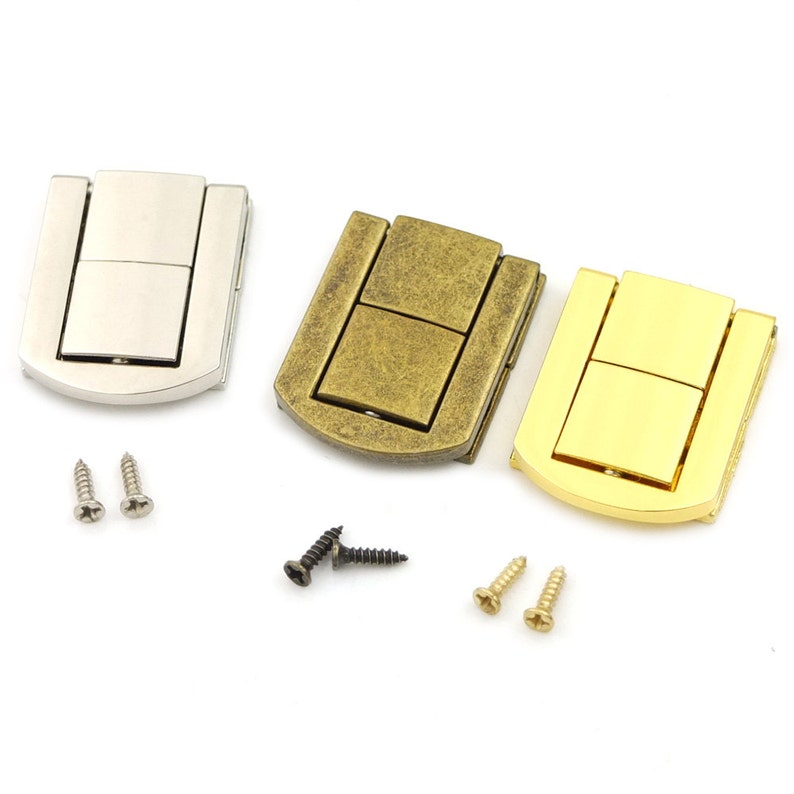 10 Set Decorative Swing Arm Latch Closure Catch Wood Box Hasp Etsy