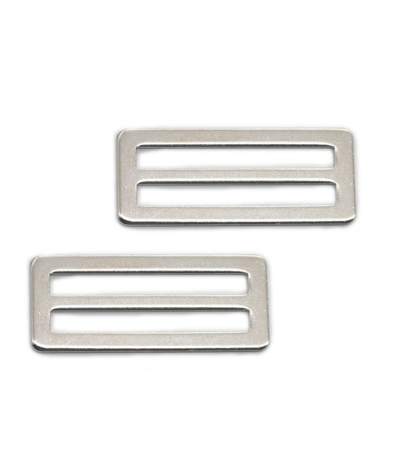 20 Stück Triglides Aus Metall, 50 Mm – Schwarz, Für Gurte, Bänder Und Taschen