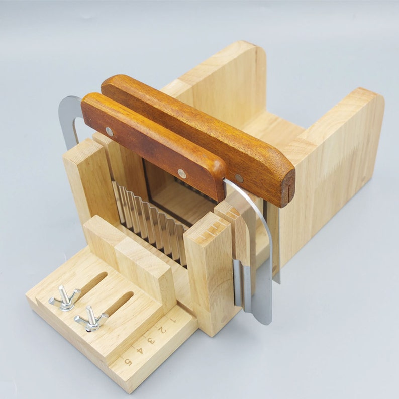 1 Set Adjustable Wood Soap Mold Loaf Cutter and Wavy Straight Etsy