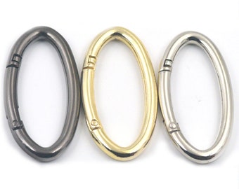 2 5 10 pcs Gate Oval Snap Clip Trigger Spring 54mm O ring Rings Carabiner keyring buckles C1118