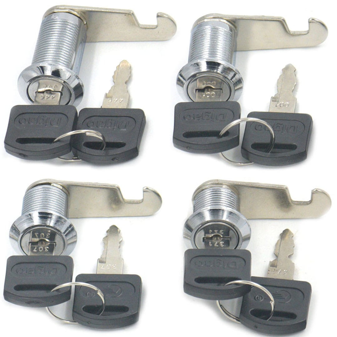 2 Sets Zinc Alloy Drawer Lock Desk Wardrobe Furniture Locker