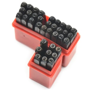 2mm 3mm 4mm 5mm 6mm acero número de sello carta troquel punch joyeros set metal en caso de