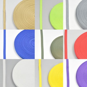 10 Yards 1/2" 12mm Polypropylene Belt Webbing Strap Buckles Fabric Sewing SA105