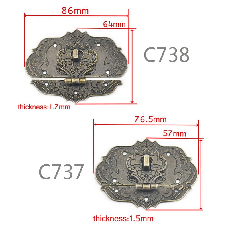 2 5 10 20 Pcs Latch Hook Lock Decorative Jewelry Gift Wooden Etsy