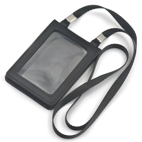 Neck Strap Lanyard Lanyard Id Card Holder Black Badge Holder Id Card Holder  Neck