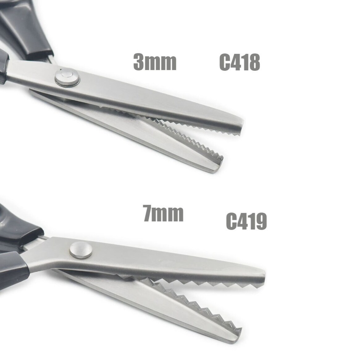 Pinking 3mm 7mm Scalloped Triangle Edge Scissors Stainless Etsy