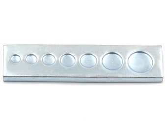 1 pcs 7 in 1 Setter Tool Base Installing Press Snap Stud Rivet Leather Handcraft DIY C1151