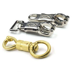Hinged Panic Horsemanship Replacement Locking Quick Release Horse Bridle hooks twist snap