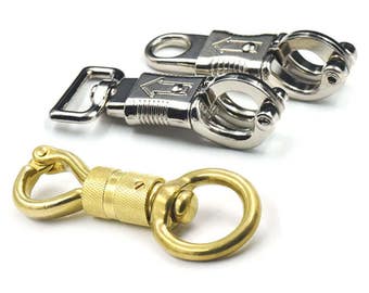 Hinged Panic Horsemanship Replacement Locking Quick Release Horse Bridle hooks twist snap