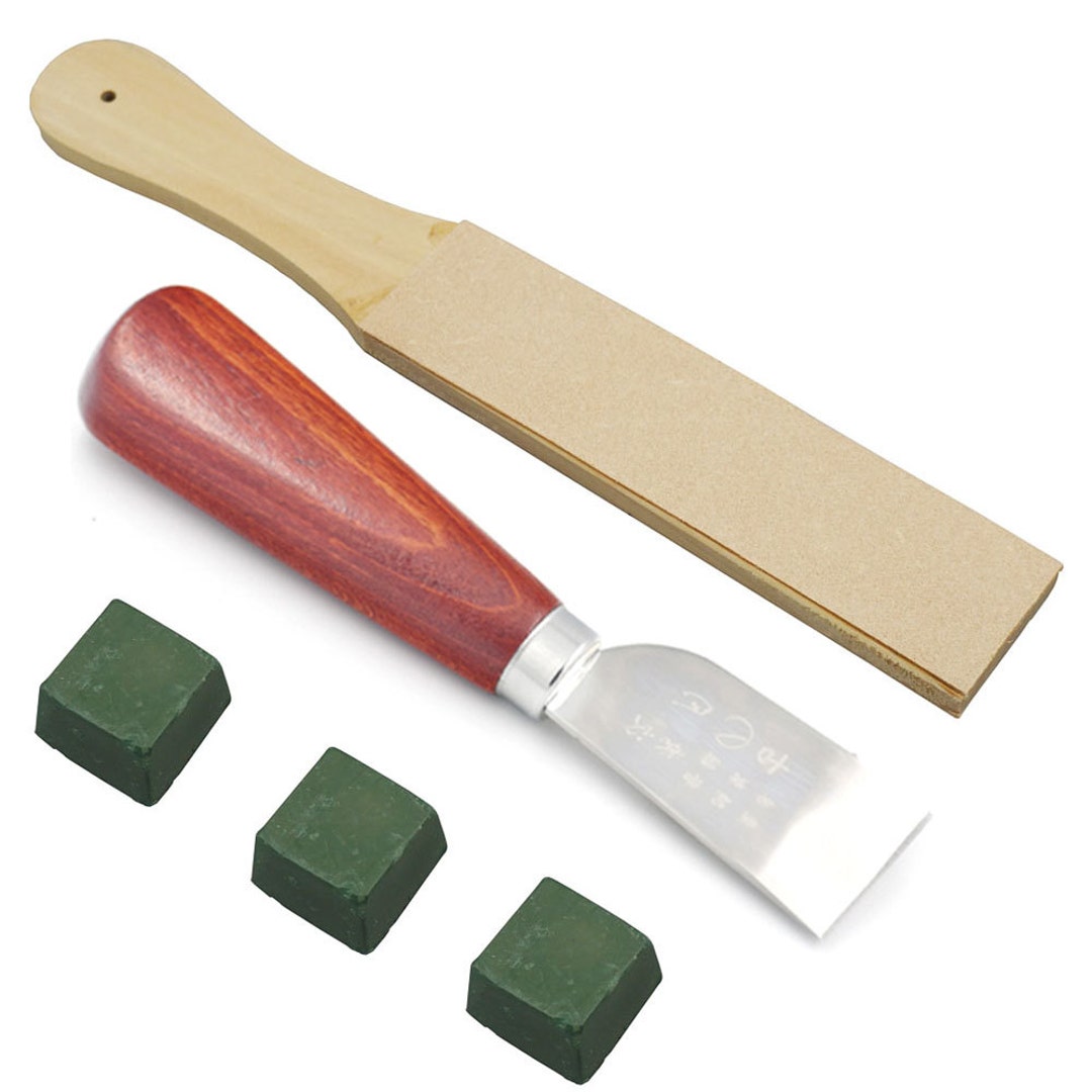 Leather Strop Chest Polish Compounds Double Sided Leather Etsy