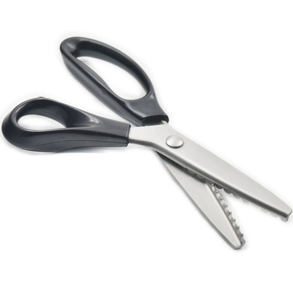 Pinking 3mm 7mm Scalloped Triangle Edge Scissors Stainless Steel