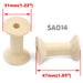 50 Pcs Natural Wood Empty Thread Spools Cylinder Craft Round - Etsy