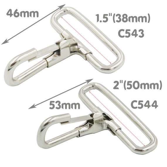 5 10 20 Pcs Metal Trigger Snap Hook Clip Belt Webbing Strapping 25mm 32mm  38mm 50mm 1 1.25 1.5 2 
