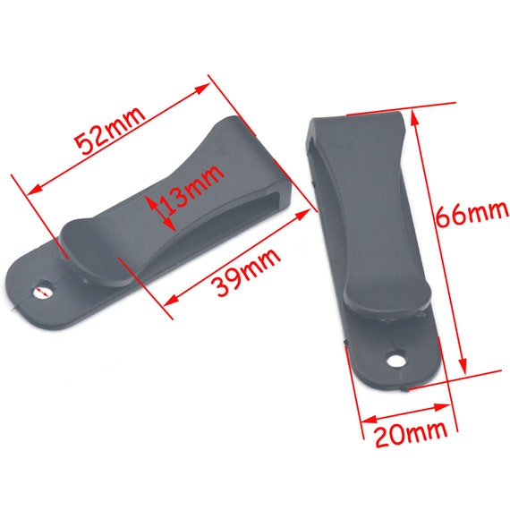 PLIGREAT Gürtelclip Set - 18 Stück Metall Clips Mit Nieten Für Lederarbeiten