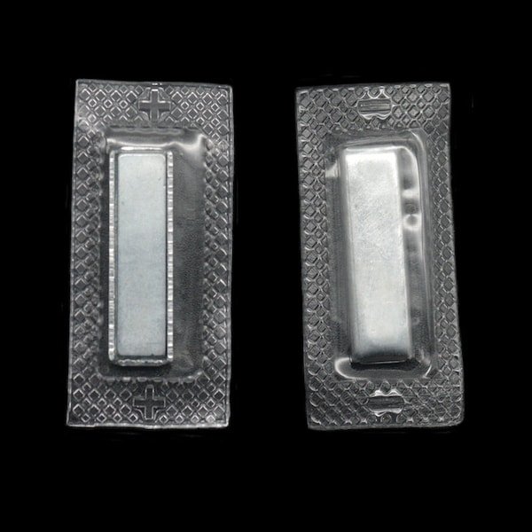6/15/25/60 Pair Hidden Invisible Sew-In Magnetic Snap Rectangle 27x8x3mm PVC Closure Purse Fastener Clear Handbags Button C1190