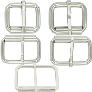 10 Pcs 3/4" 19mm 1" 25mm 1.25" 32mm 1.5" 38mm 2" 50mm Single Prong Rectangular Roller Belt Buckles Strap