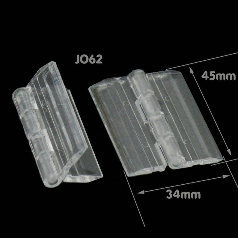 Acrylic Plastic Folding Hinges Plexiglass Hinges Doors Etsy