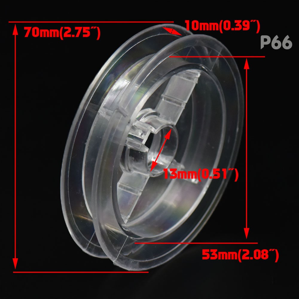 10 Pcs Clear Empty Bobbin Round Hard Plastic Wire Spools End ENDS for  Ribbon Lace Line Wire 