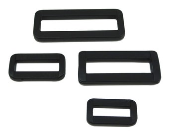 50 PCS Rectangle Plastic Square Dee Ring D webbing Belt ribbon buckles 2" 1.5" 1" 7/8" 50mm 38mm 25mm 21mm