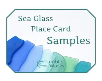 Sea Glass Place Card Color Samples