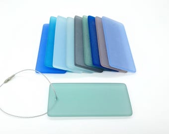 Sea Glass Gift Tags - Set of 10 - Assorted Colors