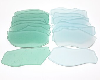 Beach Breeze Mix - Sea Glass Place Cards - Set of 20 - Irregular Shaped Pieces